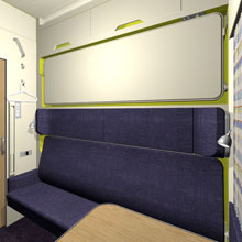 4-seats train compartment for Sloplast