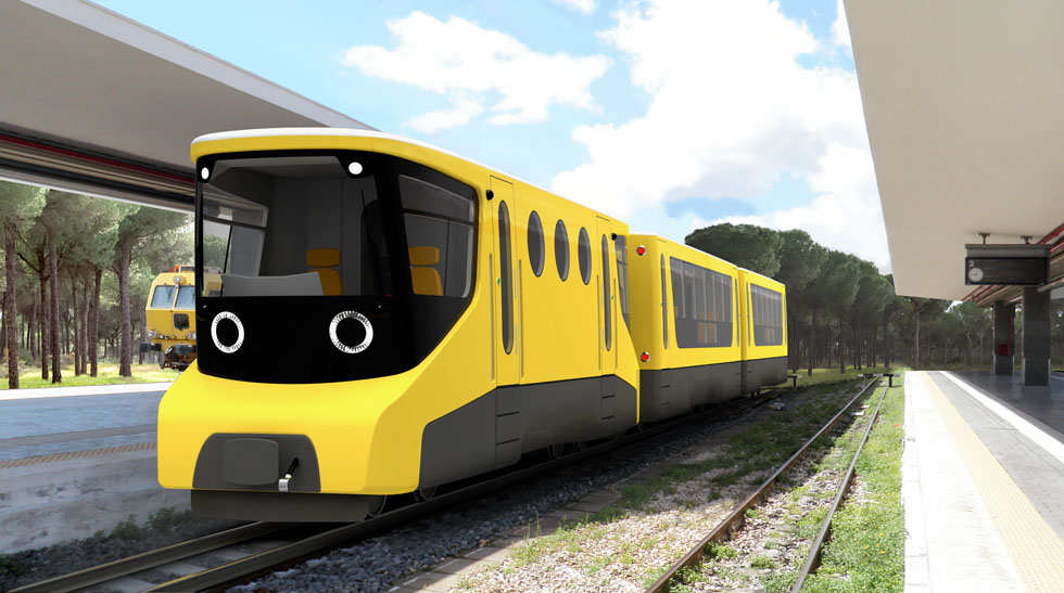 Train for children's narrow-gauge railway